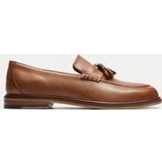Walk London Putney Loafers I Läder Med Tofs - Bruna