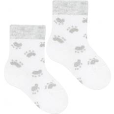 Steven Baby Unisex Funny Novelty Patterns Cotton Socks Paws White 6-12M