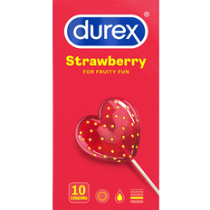 Strawberry Condoms Sex Toys Durex Strawberry Condoms 10-pack