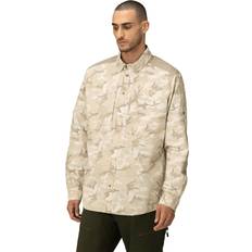 Herre - M - Nylon Skjorter Norrøna Femund Light Shirt - Beige Camo