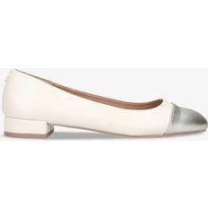 Synthetic Heels & Pumps Carvela Carvela Comfort Womens Bone Riviera Toe-cap Faux-leather Pumps Eur Women