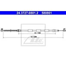 Wrijvingsremmen ATE Handremkabel 24.3727-0801.2