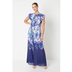 Purple Jumpsuits & Overalls Coast Trailing Floral Print Pleated Leg Jumpsuit Purple