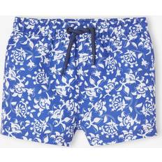 6-9M Swim Shorts Vertbaudet Jungen Baby Badeshorts mit Blumenprint Oeko-Tex blau bedruckt