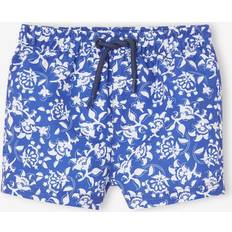 6-9M Swim Shorts Vertbaudet Swim Shorts with Stylised Flowers Print - Blue