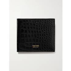 Tom Ford Croc-Effect Leather Billfold Wallet - Men - Black