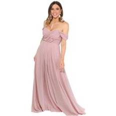 Krisp Multiway Neckline Occasion Maxi Dress Taupe