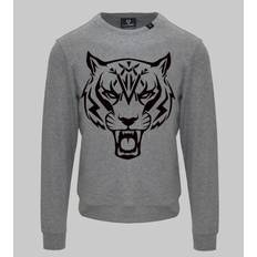One Size Jumpers Philipp Plein Sport Long Sleeved Crew Neck Sweatshirt - Grey