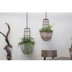 Pots, Plants & Cultivation Nkuku Abari Caged Hanging Planter