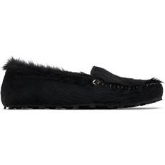 Marni Low Shoes Marni Black Calf-Hair Moc Loafers 00N99 BLACK IT