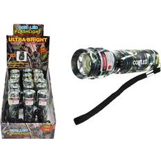 DD Wholesale Camo 3Watt Cob Flashlight With Laser15x$5.14