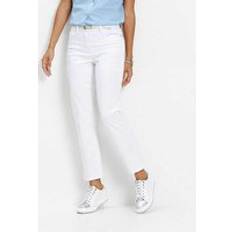 Cropped Trousers Bonprix Cropped Leg Trousers White