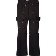 Wool Blend Cargo Zip Pants