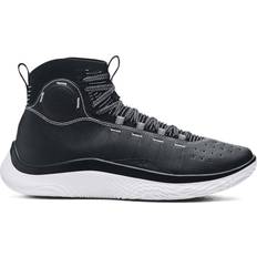 Suede - Women Basketball Shoes Under Armour Curry 4 FloTro - Black/Halo Gray