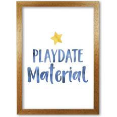 East Urban Home Playdate Material Painting Print Framed Art