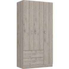 Doors Clothing Storage Tuhome Austral3 Light Gray Wardrobe 35.4x70.8"