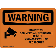 Orange Workplace Signs SignMission Osha Warning Downtown Commercialresidential