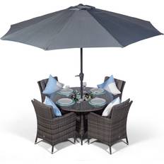 Garden & Outdoor Furniture Oak Furniture King Savannah 120cm Patio Dining Set