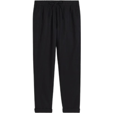 H&M Linen Blend Joggers - Black