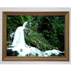 Union Rustic Waterfall Gush Print Framed Art