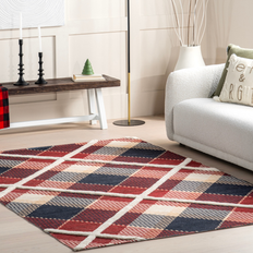 Carpets Nuloom Brooklyn Rug Co High-Low Plaid Red 72x"