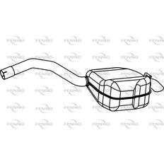 Avgassystem Fenno Ljuddämpare Volvo V70 S80