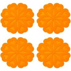 Orange Trivets None Wrapables Silicone Pot Holders, Multi-use Flexible