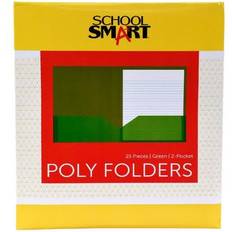 Office Supplies Smart Heavyweight Two-Pocket Poly Folder Pack 25