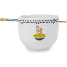 Cerámica Juegos de Vajilla Silver Buffalo Disney Pixar Ratatouille 20-Ounce Ceramic Ramen Bowl and Chopstick Set Juego de Vajilla