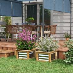 OutSunny Raised Garden Bed Set Planter