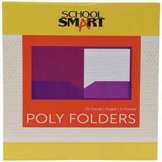 Office Supplies Smart Heavyweight Two-Pocket Poly Folder Pack 25