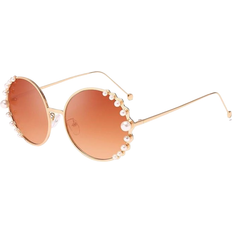 Solglasögon Reboto Pearl Oversized Sunglasses Gold