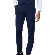 boohooMAN Mens Slim Dress Pants - Navy