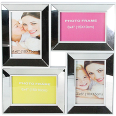 Northlight 14.25" Silver Square Collage Encased Picture Photo Frame