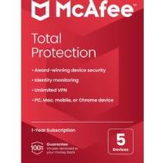 McAfee Total Protection 1 year for 5 devices