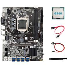 Tlily B75 ETH Mining 8XPCIE to USB+G540 CPU+Thermal Grease+SATA Cable+Switch Cable LGA1155 Miner