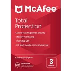 McAfee Total Protection 1 year for 3 devices