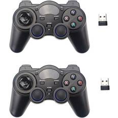 Game Controllers HCSC 2 pcs 2.4G Wireless Gamepad Joystick Game Controller Joypad for PS3 PC Android Windows
