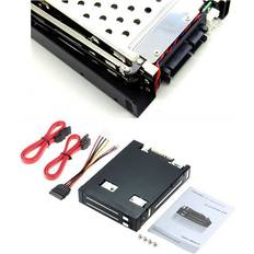 Tlily 2.5 Inch SSD HDD Enclosure Tray 2-Bay Disk Drive SATA Floppy Drive Enclosure Enclosure Extraction Box