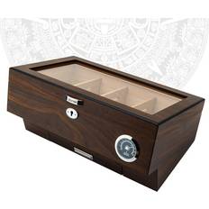 Humidors Wejoy Top Cigar Display Humidor With Divider Safety Lock Humidifier Hygrometer Cedar Wood Cigar Humidor Large Capacity Humidor