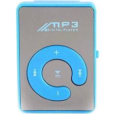 Media Players HOD Health & Home Blue, Standard Mini Clip Music MP3 Player Support 8GB TF Card With Earphone Portable Mini Music Media Player