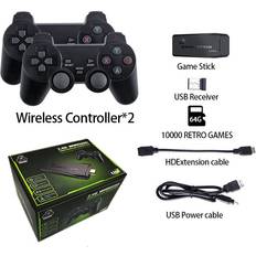 HCSC stick 4k 10000 games 4K HD Video Game Console Game Stick 4k 10000 Games 2.4G Double Wireless Controller Retro TV Game Stick 4 k