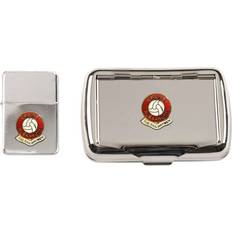 Lighters Knight Crewe Alexandra football club polished chrome tobacco stormproof lighter