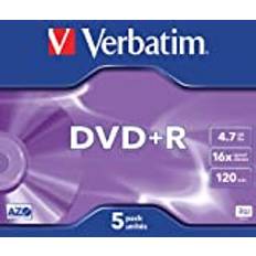 Verbatim DVD R 16 x snabba reptåliga yta juvel fodral 5-pack