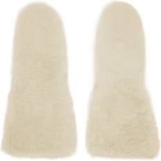 Moufles Jil Sander Off-White Shearling Mittens