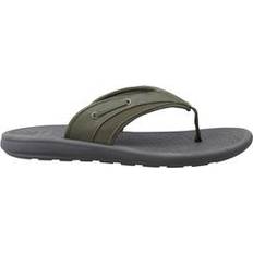 Flip-Flops Extra Wide Width Men's KS Island Flip Flops by KS Island in Olive Size EW