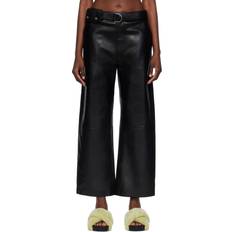 Nanushka Black Sanna Leather Pants Black