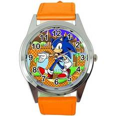 Taport Orange Leather Band for Sonic The Hedgehog Fans