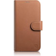 Icarer Wallet 2 in1 iPhone 14 Plus Anti-RFID Leather Flip Brown Color WMI14220 iPhone 14 Plus Smartphone Hülle, Braun