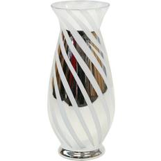 Lesser & Pavey Tall Glass Flower Mouth Vase